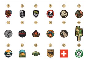 تصویر پچ چسبدار کوله پشتی Camping 