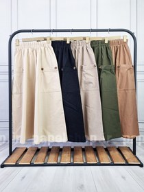 تصویر دامن زنانه دو جیب 