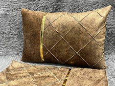 تصویر روبالشی مخمل تک نوار کد 001 برند خوشنام هگمتان یک جفتی - 1 جفت (دو عدد) 