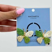 تصویر گوشواره حصیری پروانه 