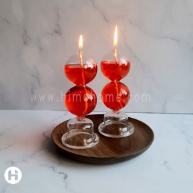 تصویر شمع پیرکس دو حبابی 