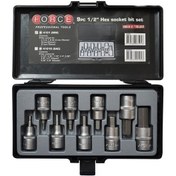 تصویر ست آچار آلن بکسی شش گوش 1.2 اینچ 9 پارچه فورس مدل 4101 