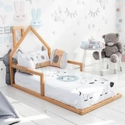 تصویر تختخواب نوزاد روستیک دکور مدل Op1 