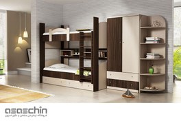 تصویر تخت خواب دو طبقه رویال نوجوان 