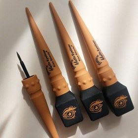 تصویر خط چشم کوزه ایی قهوه ایی 