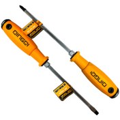 تصویر پیچ گوشتی دو سو و چهارسو ضربه خور دینگشی مدل DT-6150 بسته 2 عددی 