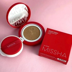 تصویر کوشن مخملی میشا ضدآفتاب spf50 Missha Velvet Finish Cushion SPF50+ / PA+++ No.23