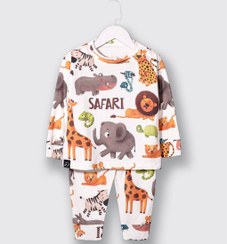 تصویر ست بلوز و شلوار راحتی بچگانه طرح حیوانات Children's comfortable blouse and pants set