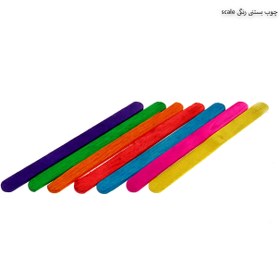 تصویر چوب بستنی گرد رنگی 