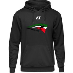 تصویر هودی مشکی دورس داخل کرک طرح کشتی کد HB107 BLACK Duras hoodie inside the crack WRESTLING CODE HB107