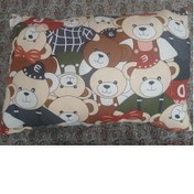 تصویر ست4 تکه بالش ضد حساسیت همراه با رو بالشی و روتشکی و ملافه نخی کودک Children's plllow