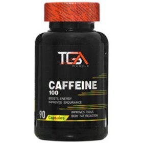 تصویر قرص کافئین 100 میلی گرم تی جی ای ماسل 90 عددی 