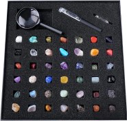 تصویر پک کلکسیونی سنگ های نایاب طبیعی و معدنی 