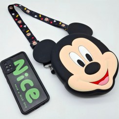 تصویر کیف سلکونی طرح میکی موس سایز 12×18 