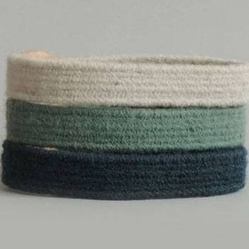 تصویر دستبند گلیمی سبزآبی 