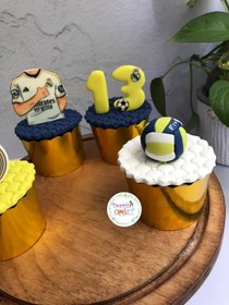 تصویر ست کاپ کیک والیبالیست 