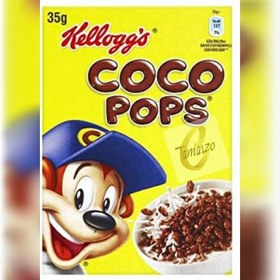 تصویر کورن فلکس شکلاتی یک وعده ای کوکوپاپس برند کلاگز 30 گرم coco pops coco pops