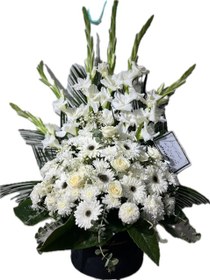 تصویر سبد گل ترحیم رومیزی کد ۵۲ 