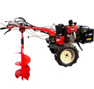 تصویر چاله کن هیدرولیک تیلری موتور دیزل 7 اسب بخار مدل KC178D 