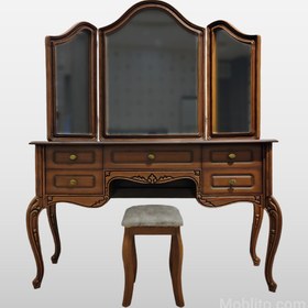 تصویر میز آرایش چوبی ابزاری 