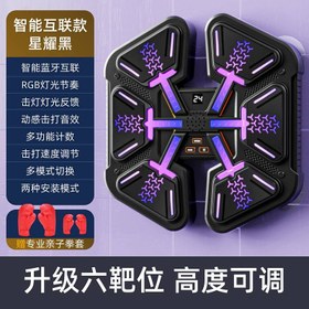 تصویر کیسه بوکس هوشمنده دیجیتالی همراه با دستکش 