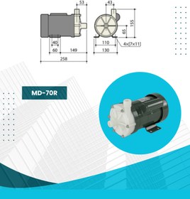 تصویر پمپ مگنتی spc مدل MD-70R Spc