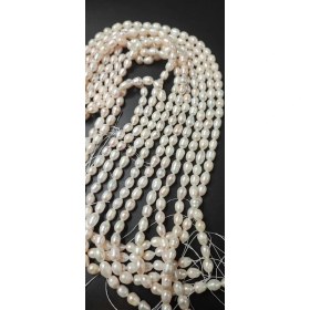 تصویر مروارید پرورشی گندمی سایز 6 کیفیت A کد 2076 