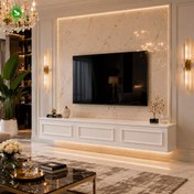 تصویر میز تلویزیون دیواری MDF مدل M302 