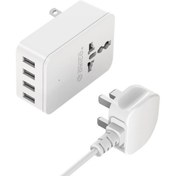 تصویر شارژر دیواری 4 پورت اوریکو Orico S4U Portable Universal Power Plug 