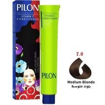 تصویر رنگ موی بلوند متوسط پیلون سری طبیعی N6 شماره 7.0 pilon hair color