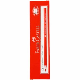 تصویر مداد قرمز فابر کاستل بسته 12 عددی Faber-Castell Red Pencil Pack Of 12