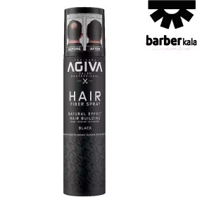 تصویر اسپری پرپشت کننده مو آگیوا Agiva Hair مدل Fiber Spray رنگ مشکی 150 میل 