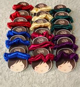 تصویر گیفت اسکرانچی ساتن ابریشم ساده زینوان 