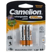 تصویر باتری قلمی قابل شارژ کملیون ظرفیت 2700 میلی آمپر 2 عددی مدل Camelion ا Camelion 2700mAh Rechargeable AA Battery Pack of 2 Camelion 2700mAh Rechargeable AA Battery Pack of 2