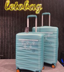 تصویر چمدان پیرکاردین 3 تیکه - رنگ سبز pierre cardin baggage