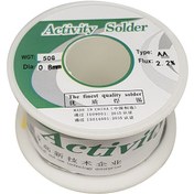 تصویر سیم لحیم اکتیویتی ۰.۸mm وزن ۵۰ گرم 