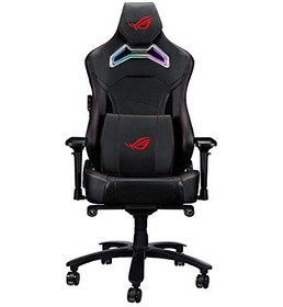 تصویر صندلی بازی ASUS ROG Chariot RGB (پشتیبانی از فوم مموری کمری، تکیه گاه بازو قابل تنظیم 4 بعدی، تکیه گاه خوابیده، مواد چرم تنفسی، کاستورهای PU بادوام، روشنایی یکپارچه Aura RGB) - ارسال 35 الی 40 روز کاری 