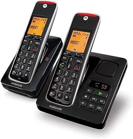 تصویر تلفن بی سیم موتورولا مدل CD212 دو گوشی پیغامگیر Telephone Motorola model CD212