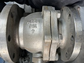 تصویر شیر توپی 4 اینچ کاپر نیکل دو تیکه ریس فیس کلاس 150 SEAT CF8M STEM CF8M BALL CF8M BODY CF8M BALL VALVE 4" #150 BODY CF8M BALL CF8M STEM CF8M SEAT CF8M