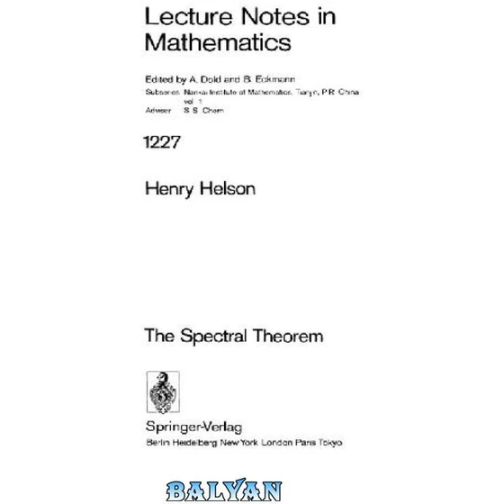 خرید و قیمت دانلود کتاب The Spectral Theorem | ترب