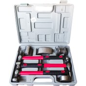 تصویر کیت ۷ پارچه صافکاری چکش و مشتی حرفه ای بیگرد مدل 11046 