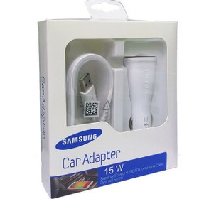 تصویر شارژر فندکی سامسونگ با کابل فست شارژ 15 وات Samsung lighter charger