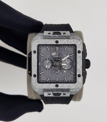 تصویر ساعت مردانه هابلوت کرنو مردانه فیبر کربن HUBLOT Square bang Carbon fiber