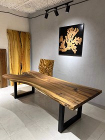 تصویر میز اسلب یک تیکه گردو 