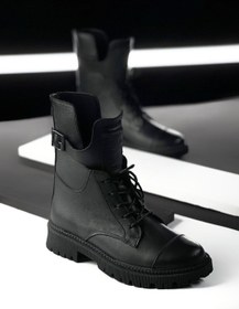 تصویر بوت زنانه چرم کاکتوس مدل WS4025 رنگ مشکی سایز ۳۸ و ۴۰ 