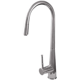 تصویر شیر ظرفشویی آشپزخانه شاوری شیبه مدل دنا - استیل Shibeh Sink Mixer Tap