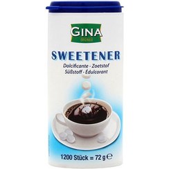 تصویر قرص قند دیابتی جینا Gina Sweetener بسته 1200 عددی 00980