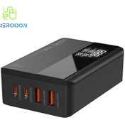 تصویر شارژر ۴ پورت رومیزی فست الدینیو مدل A4808Q dnio-a4808q-4-port-fast-desk-charger