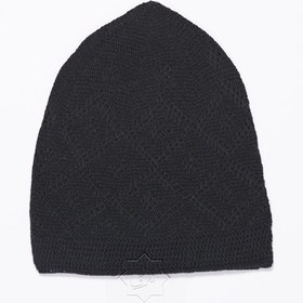 تصویر عرقچین مشکی (صددرصد نخ) 