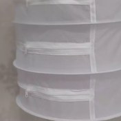 تصویر توری آویز خشک‌ کن میوه و سبزیجات سه طبقه 